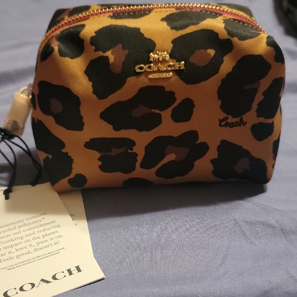Coach Animal Print Cosmetic Pouch
